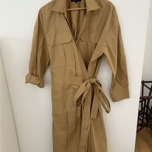 Banana Republic Tan Midi Dress